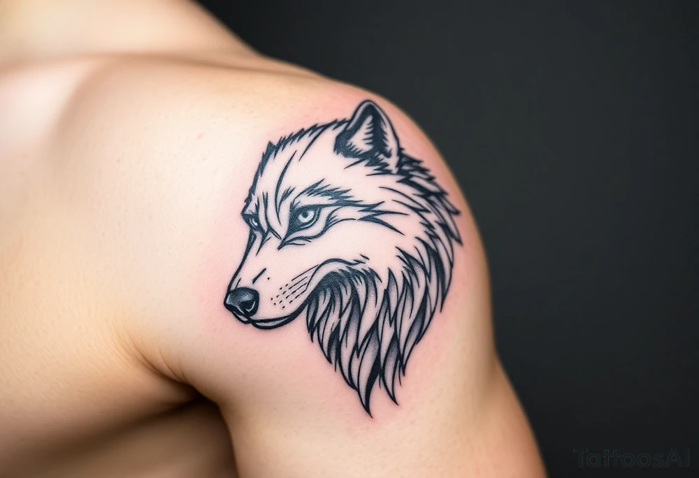 Wolf tattoo idea