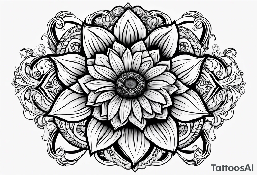 infinity symbol with Sunflower 
I tattoo idea