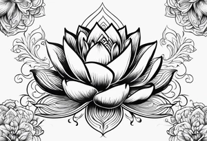 lotus flower tattoo idea