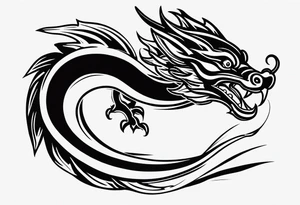 I want a dragon tattoo In gold and black for the story of koi fish tattoo tattoo idea