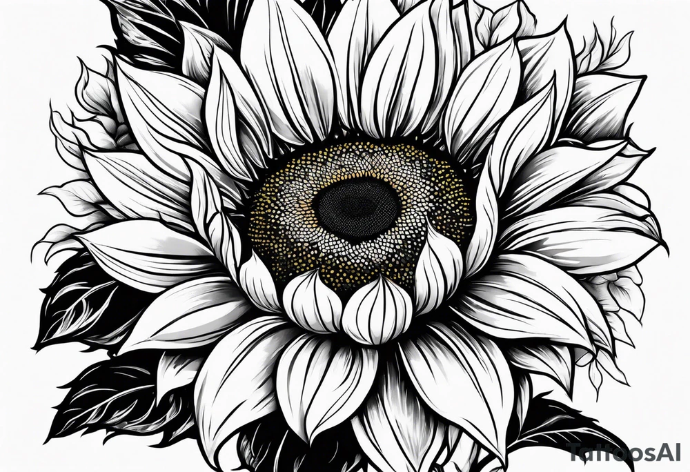 flower, sunflower, tattoo idea