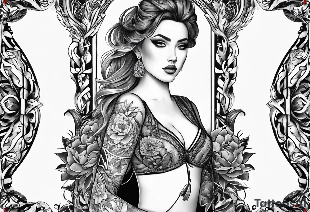 optical tattoo idea