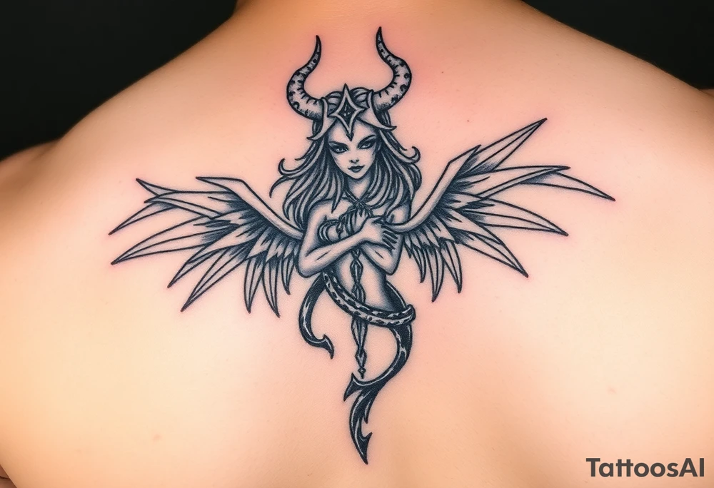 lilith symbol of female power tattoo idea