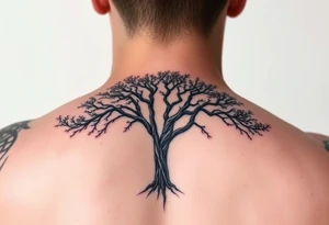 Full arm sleeve tattoo like a tree tattoo idea
