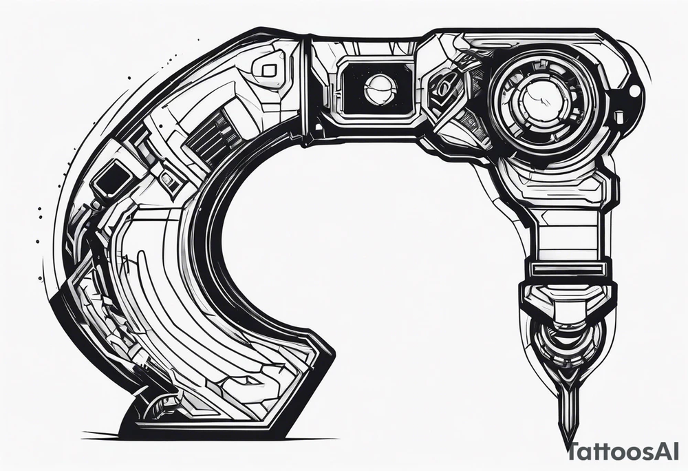 Futuristic Robot Arm tattoo idea