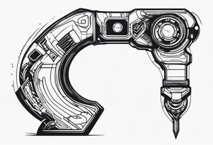 Futuristic Robot Arm tattoo idea