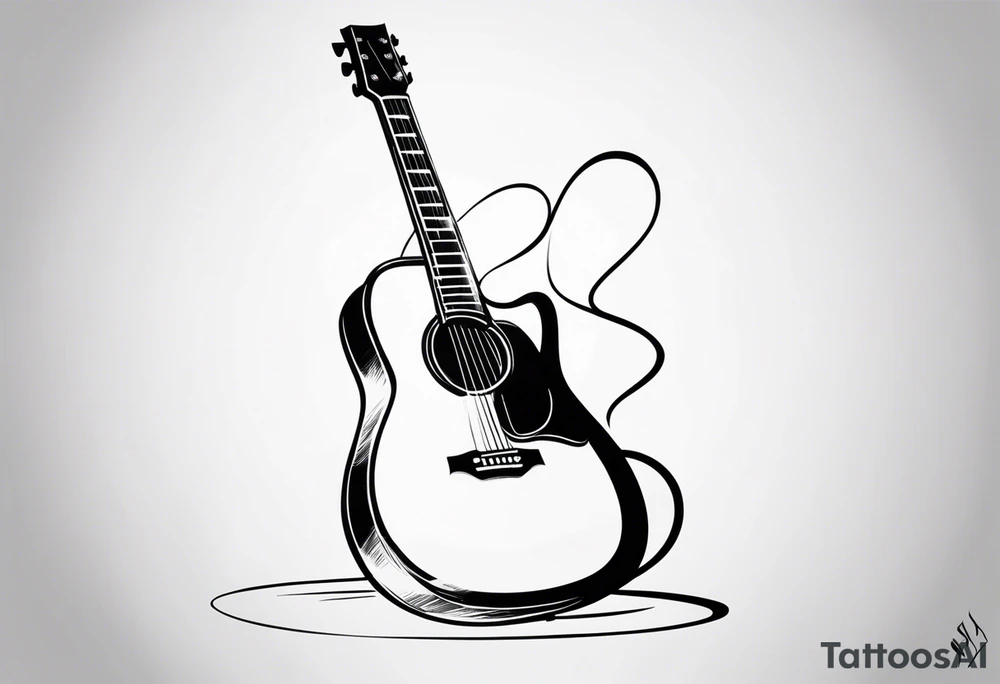 Guitar mediator tattoo idea