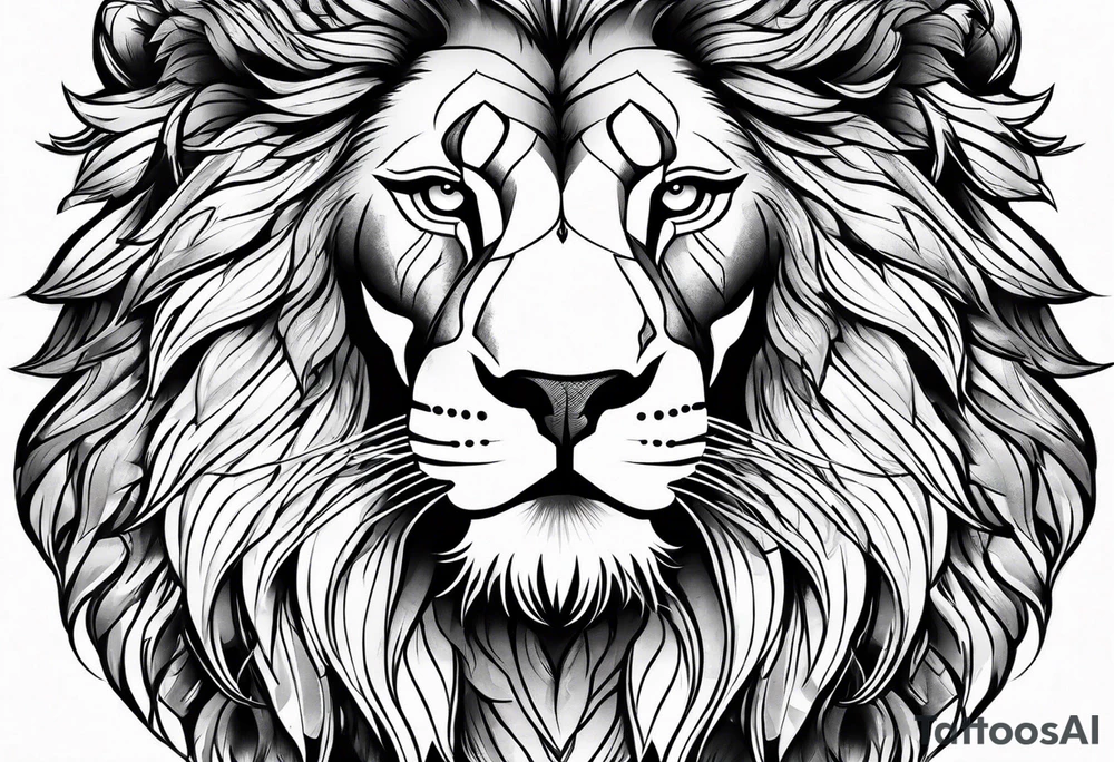 Lion profil tattoo idea