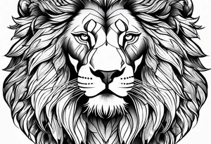 Lion profil tattoo idea
