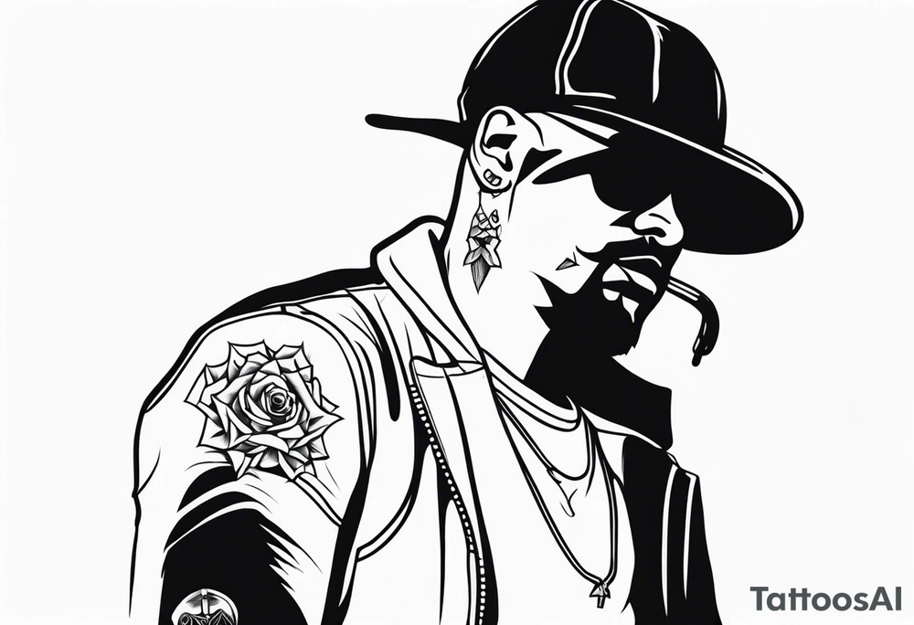 Criminal man tattoo idea