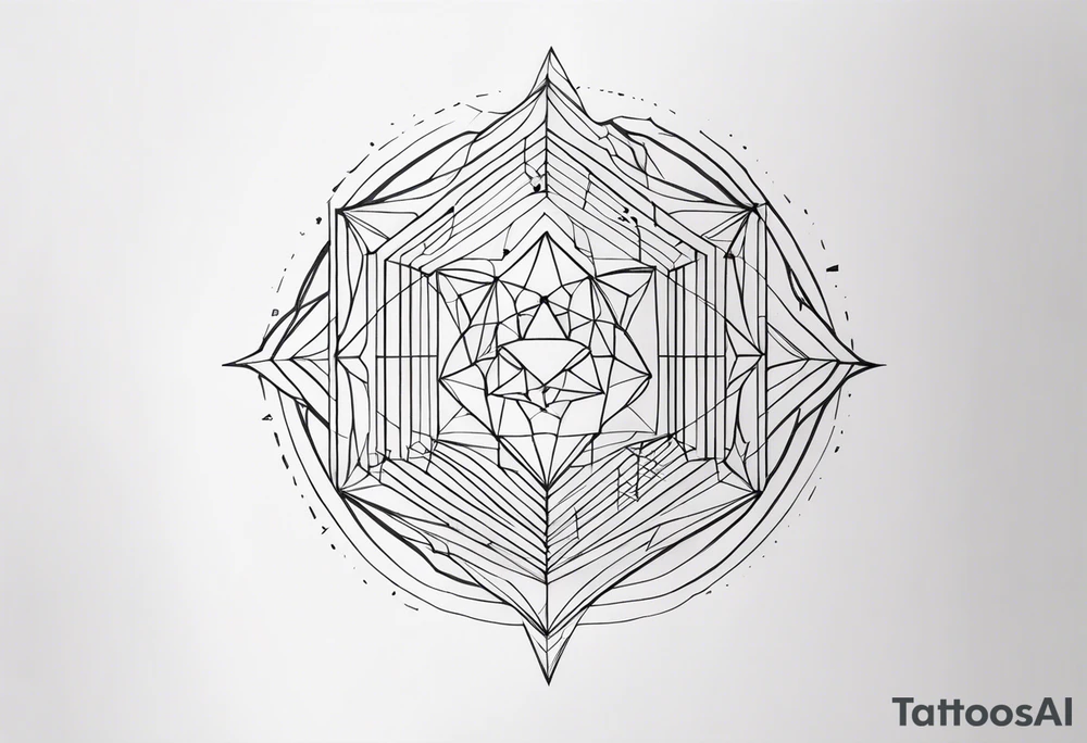 straight line tattoo idea