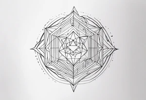 straight line tattoo idea