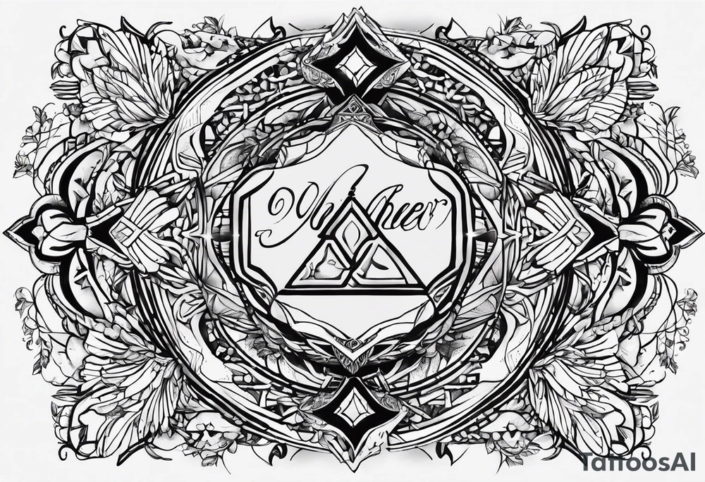 I want to mix something that represents my mothers lastname "Yaber" which originates from Lebanon and my fathers lastname "Kleinert" which is german tattoo idea