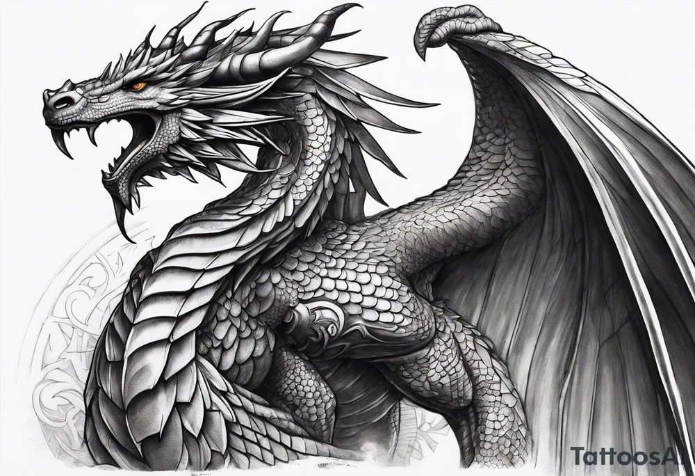 Winged dragon of Ra. tattoo idea