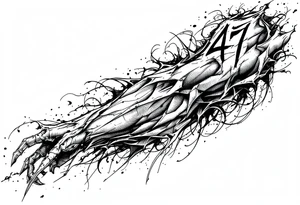 the number 47 tattoo idea