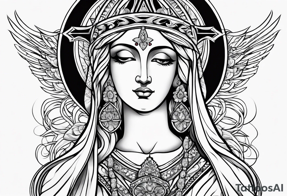 Holy Virgin tattoo idea