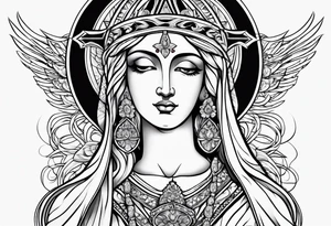 Holy Virgin tattoo idea