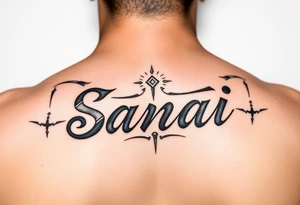 Sanai name tattoo tattoo idea