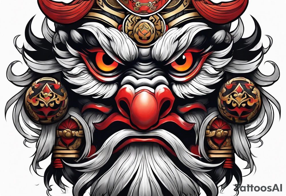 tengu mask tattoo idea