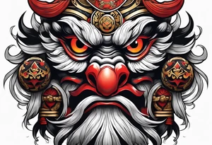 tengu mask tattoo idea