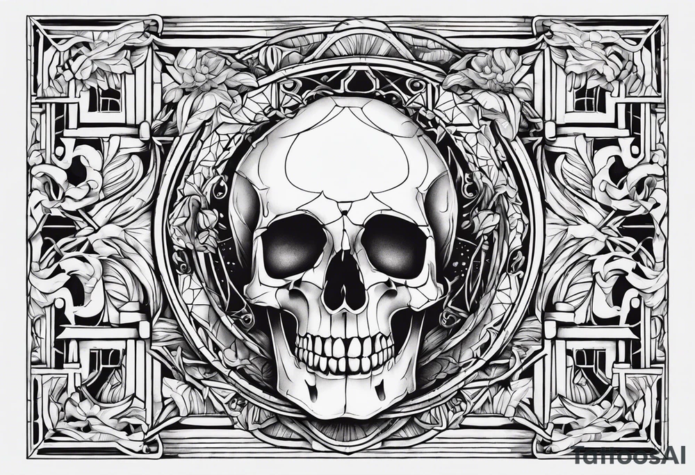 Skeleton of a hand tattoo idea