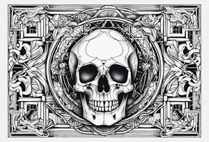 Skeleton of a hand tattoo idea