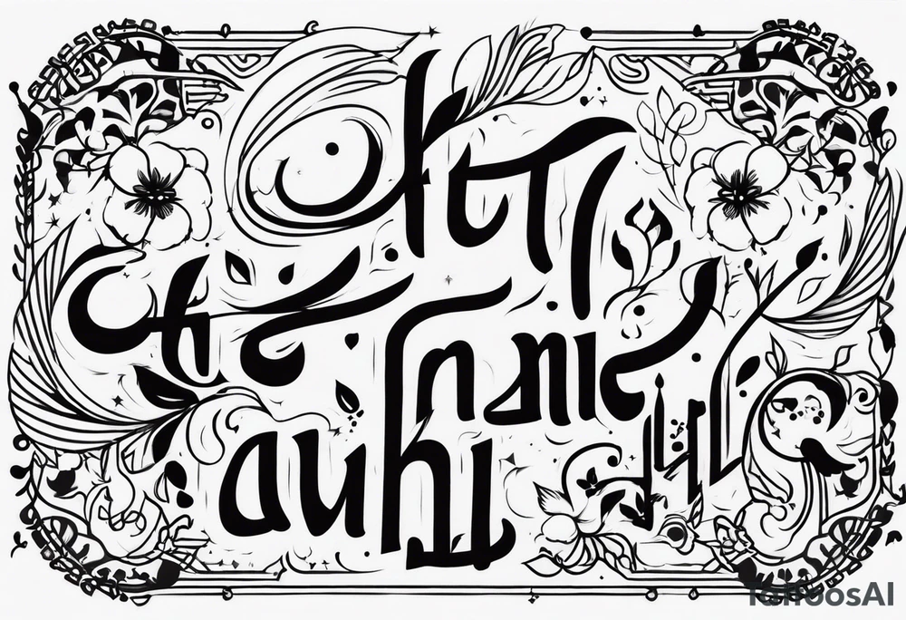 Write my name ‘Anugrah Setyawibawa’ tattoo idea