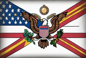 U.S. Virgin Island flag tattoo idea