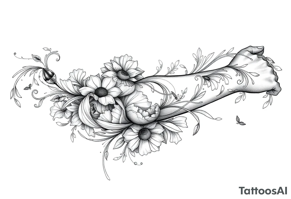 Newspaper style tattoo idea