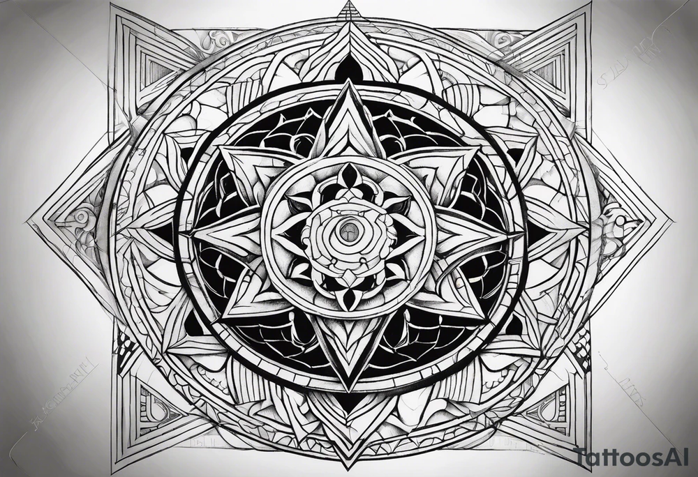 sacred geometry tattoo idea