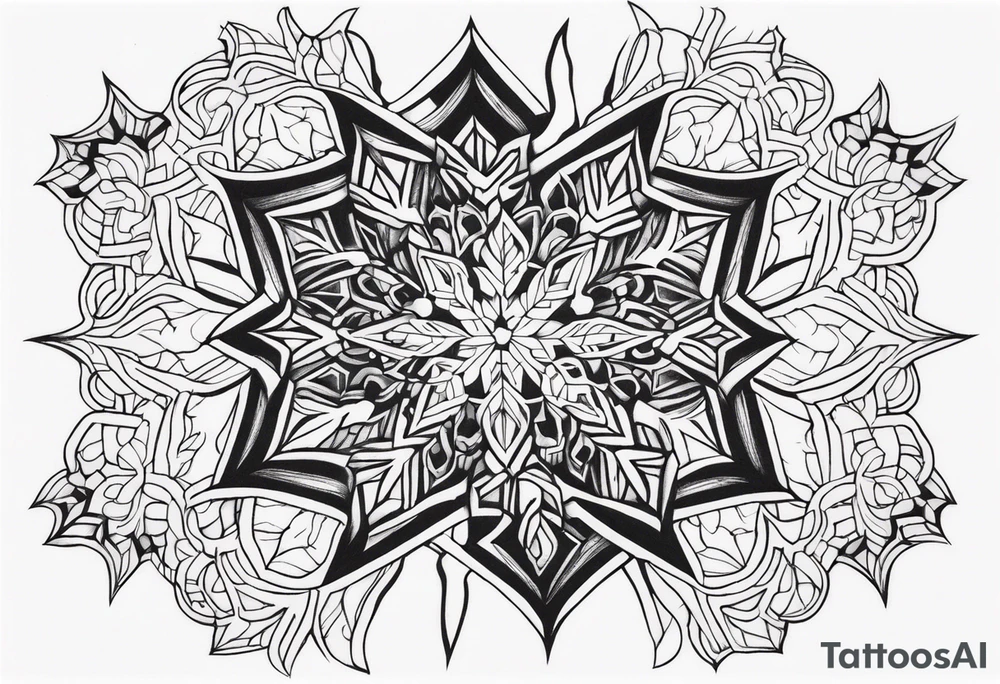 Snowflake tattoo idea