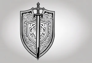 Valhalla  

 shield sword tattoo idea