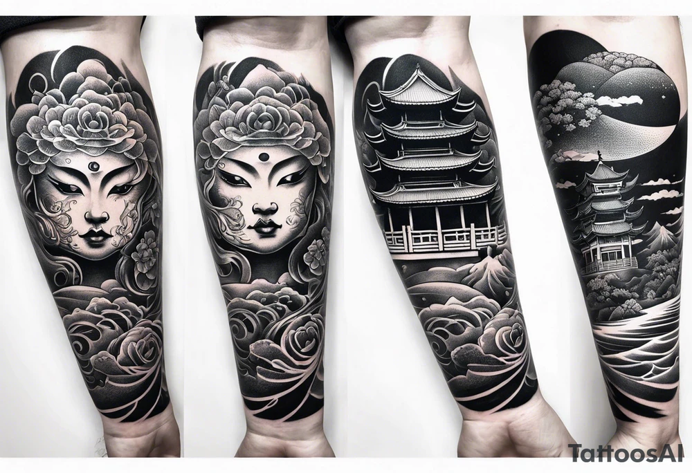 Reincarnation long forearm tattoo tattoo idea