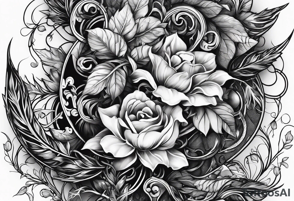 Two paths. One dark, twisted and thorny. tattoo idea