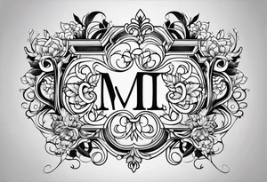 Greek letters  minalistic tattoo idea