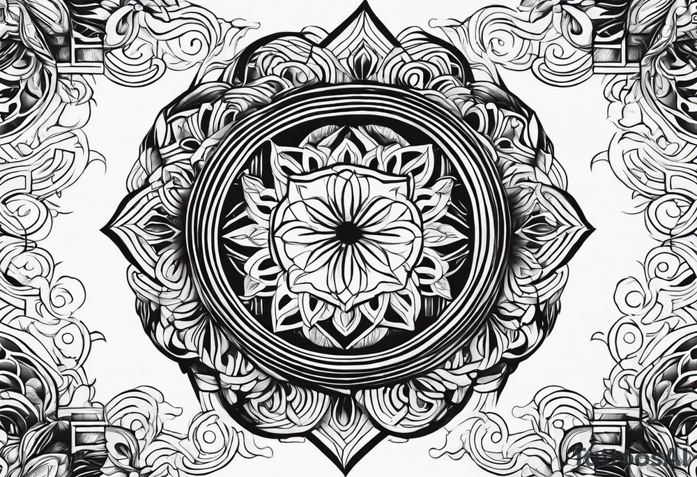 Sol reflejado en el agua tattoo idea