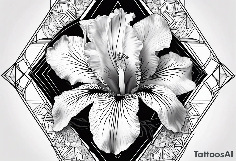 Iris Flower tattoo idea