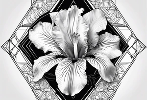 Iris Flower tattoo idea