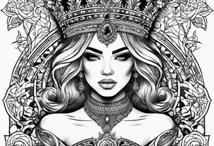 I want you to create me a tattoo with a name Jasmyne with a crown tattoo idea