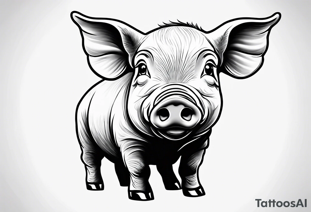 cute piglet.
with text: "friends not food" tattoo idea cute piglet.
with text: "friends not food" tattoo idea