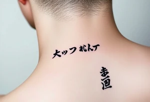 Japan words tattoo idea