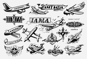 Plane text that says Imara tattoo idea