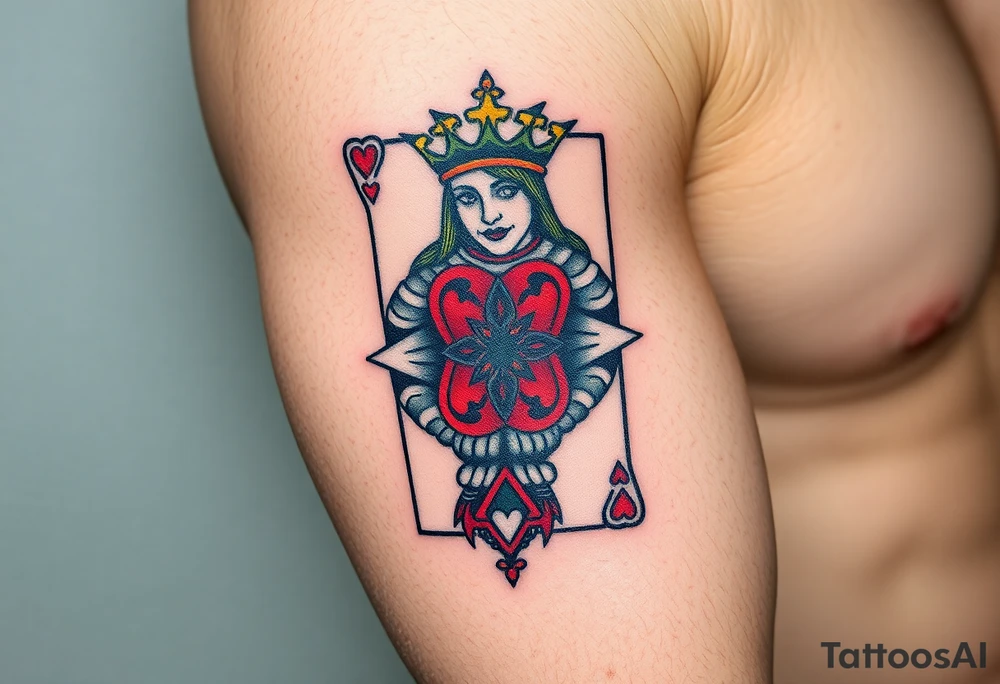 king of hearts tattoo idea