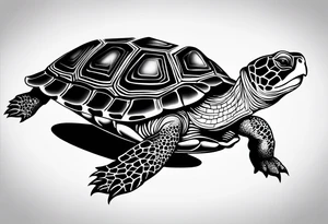 Tortoise dot work, entitrely from lots of dots tattoo idea