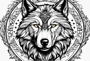 Wolf tattoo idea