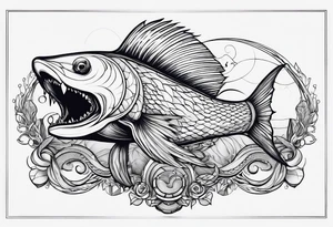 Sea mythick creatures tattoo idea