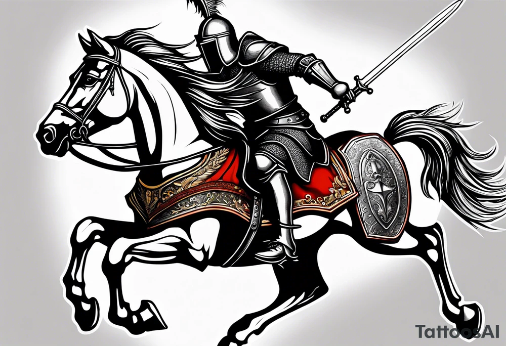 I want a serbian knight on my upper arm tattoo idea