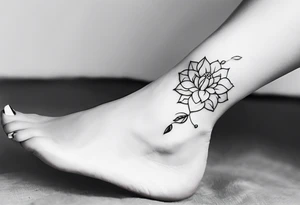 realistic feminine ankle bracelet tattoo tattoo idea