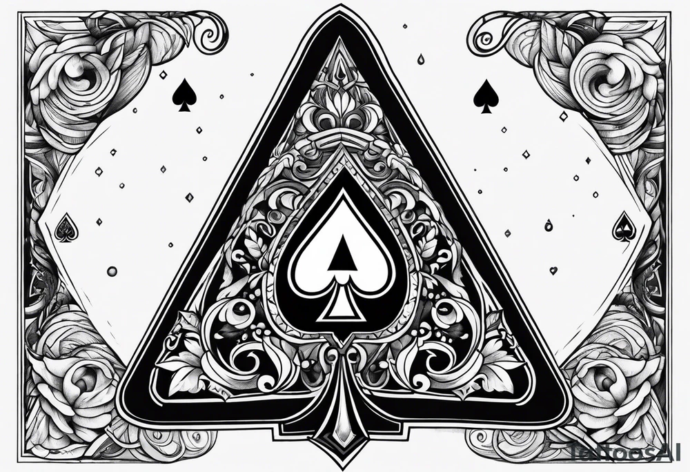 Ace of spades tattoo idea