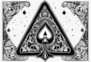 Ace of spades tattoo idea